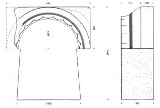 Σχέδιο τμήματος δωρικού κίονα (Broneer 1941)